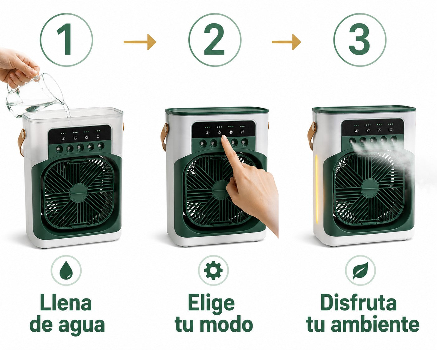 Ventilador Humidificador y enfriador de aire