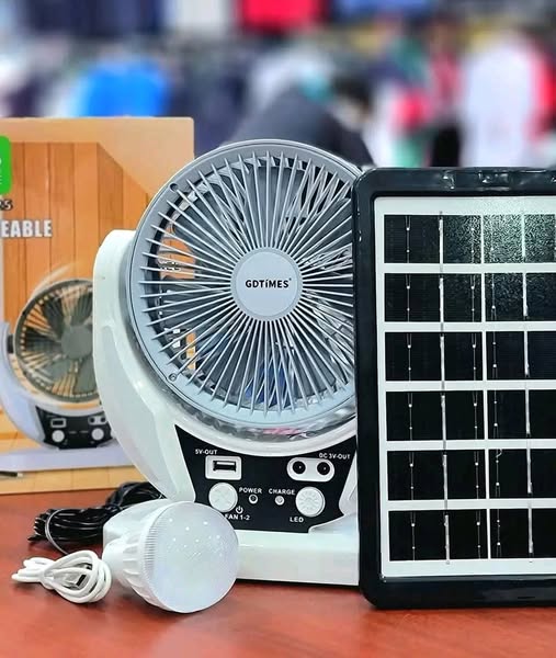 Ventilador Solar Recargable