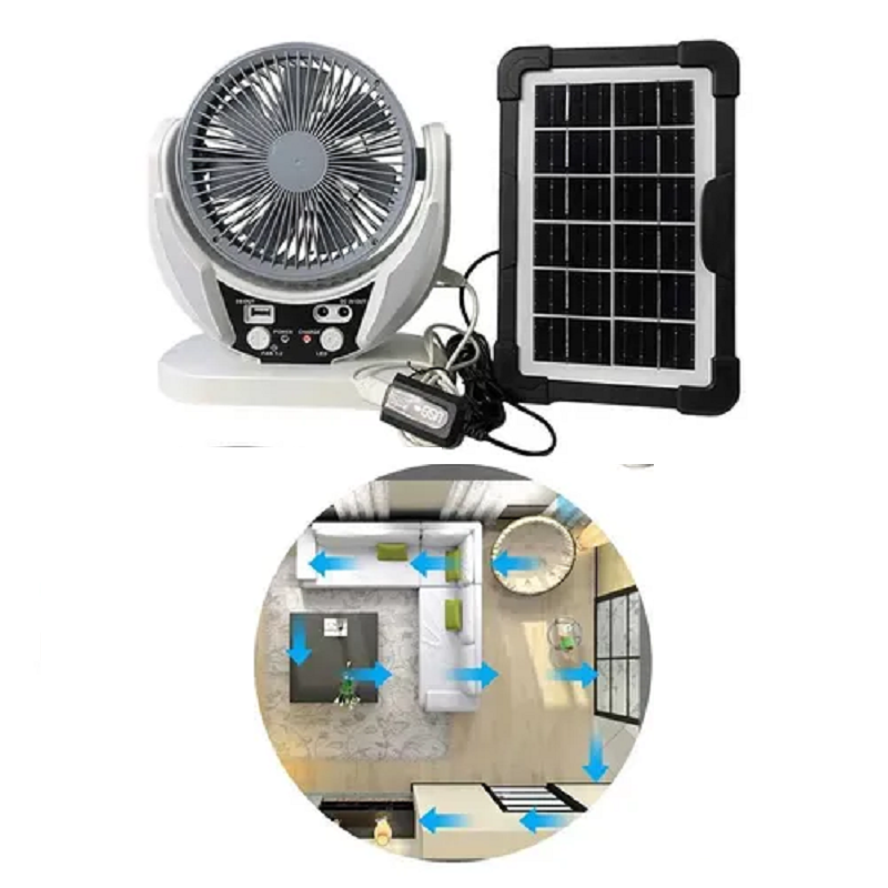 Ventilador Solar Recargable