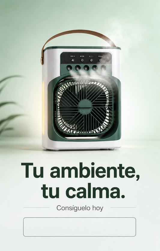 Ventilador Humidificador y enfriador de aire
