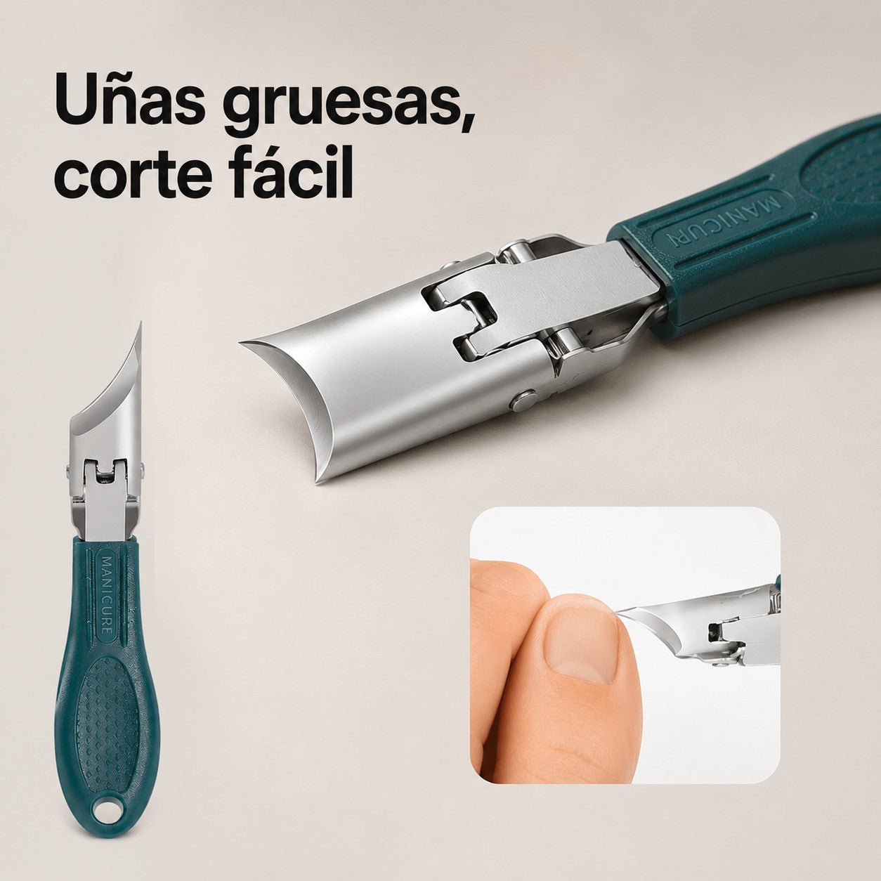 Corta uñas de esquinas