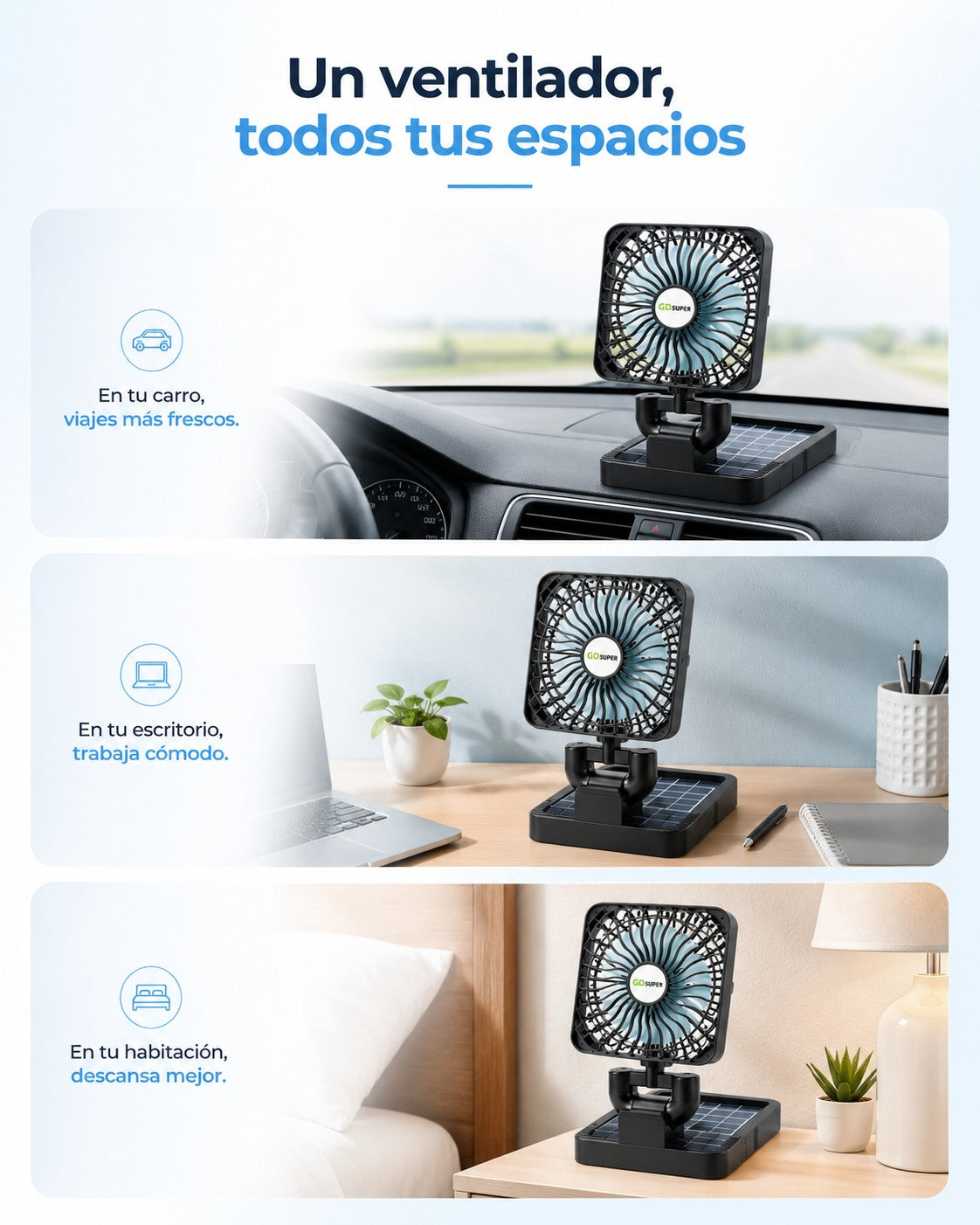 Ventilador Solar Pro
