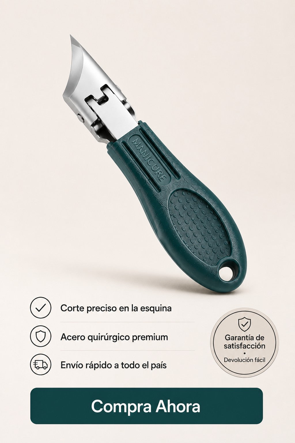 Corta uñas de esquinas