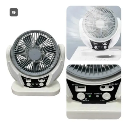 Ventilador Solar Recargable