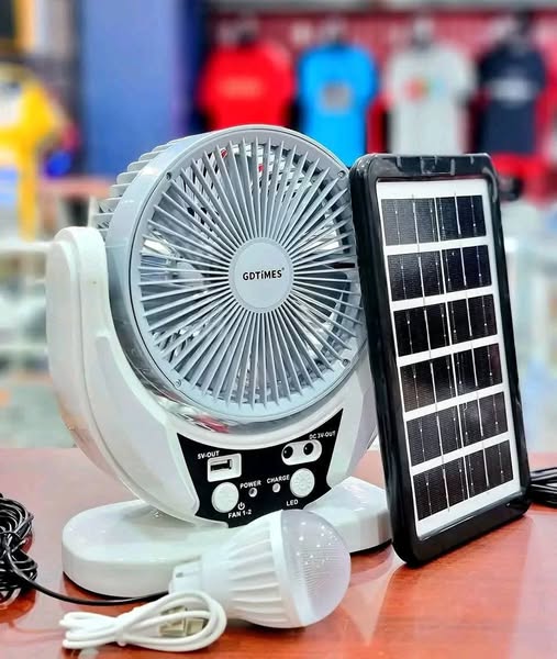 Ventilador Solar Recargable